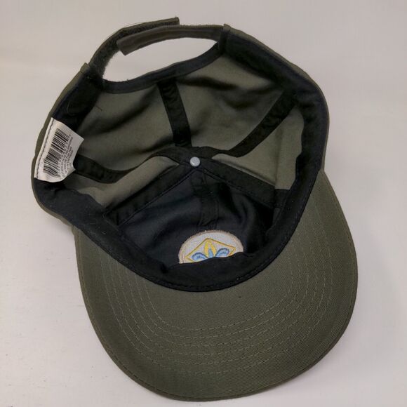 Boy Scouts Of America Webelo Strapback Hat Green M/L Plaid Web Twill Uniform Cap - Picture 6 of 7